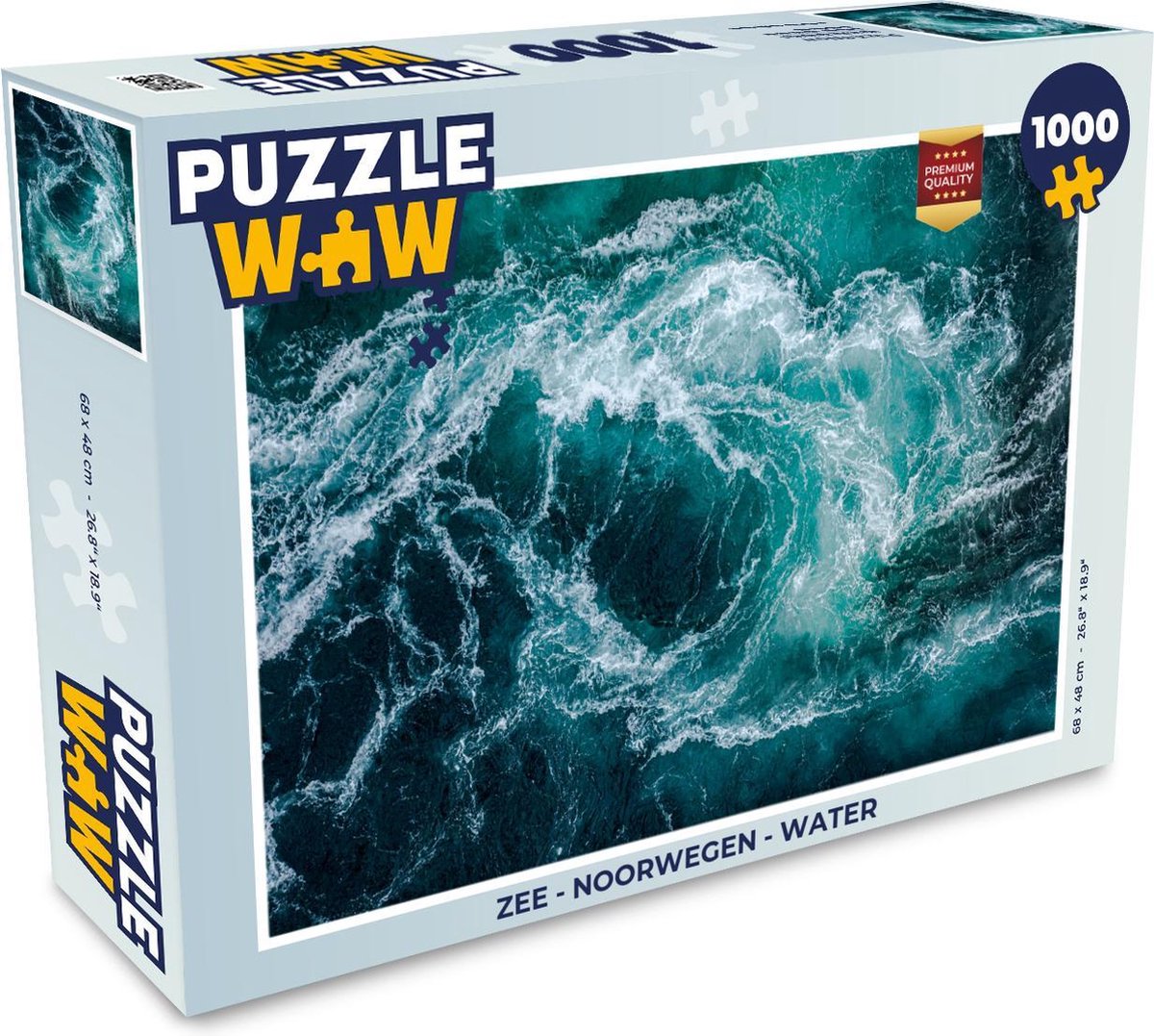 Afbeelding van product PuzzleWow  Puzzel Zee - Noorwegen - Water - Legpuzzel - Puzzel 1000 stukjes volwassenen