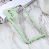 Voor Xiaomi Redmi K40 CN Versie/K40 Pro CN Versie/Mi 11i Overzeese Versie/Poco F3 Overzeese Versie Acryl + Kleur TPU Shockproof Case (Avocado)