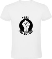 Free Palestina Heren t-shirt | Free Palestine | Wit