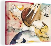 Canvas Schilderij Rain landscape - Kandinsky - 40x30 cm - Wanddecoratie