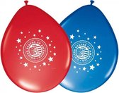 24x stuks Usa Amerika vlag thema party ballonnen - Thema feestartikelen en versieringen