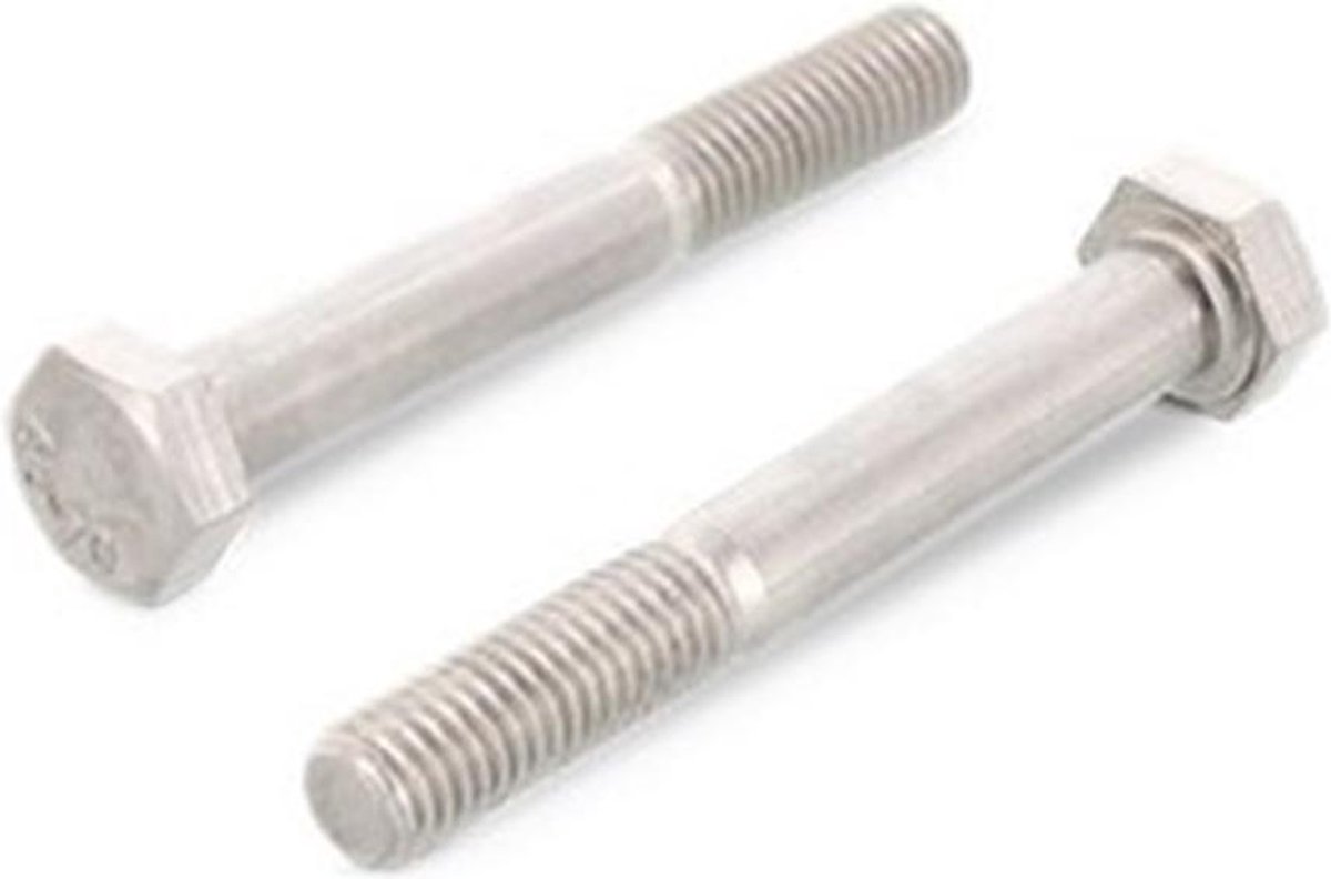 Bout Din931 M10X50Mm Rvs A2 zonder Moer - 50 stuks