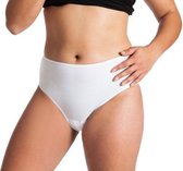 UnderWunder Tailleslip – menstruatie ondergoed – incontinentie urineverlies vrouw – absorberend ondergoed – Wit maat 42/44