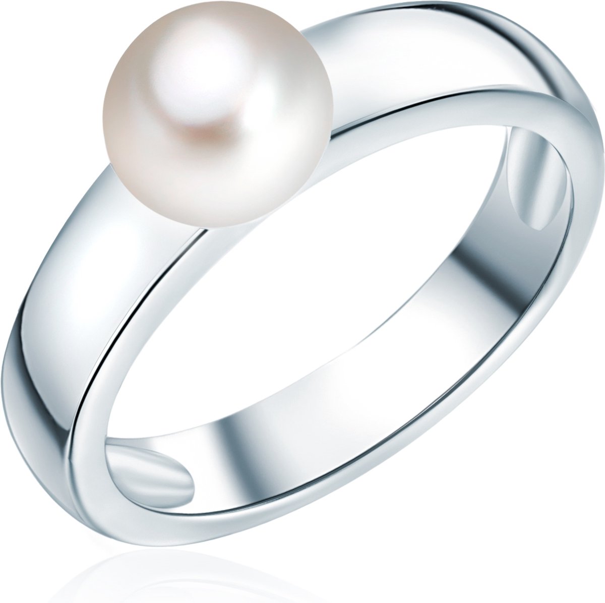 Valero Pearls Parel ring Sterling zilver Gekweekte zoetwaterparels wit