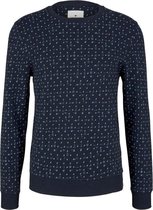 Tom Tailor Trui Sweatshirt Met Patroon 1027451xx10 27779 Mannen Maat - M