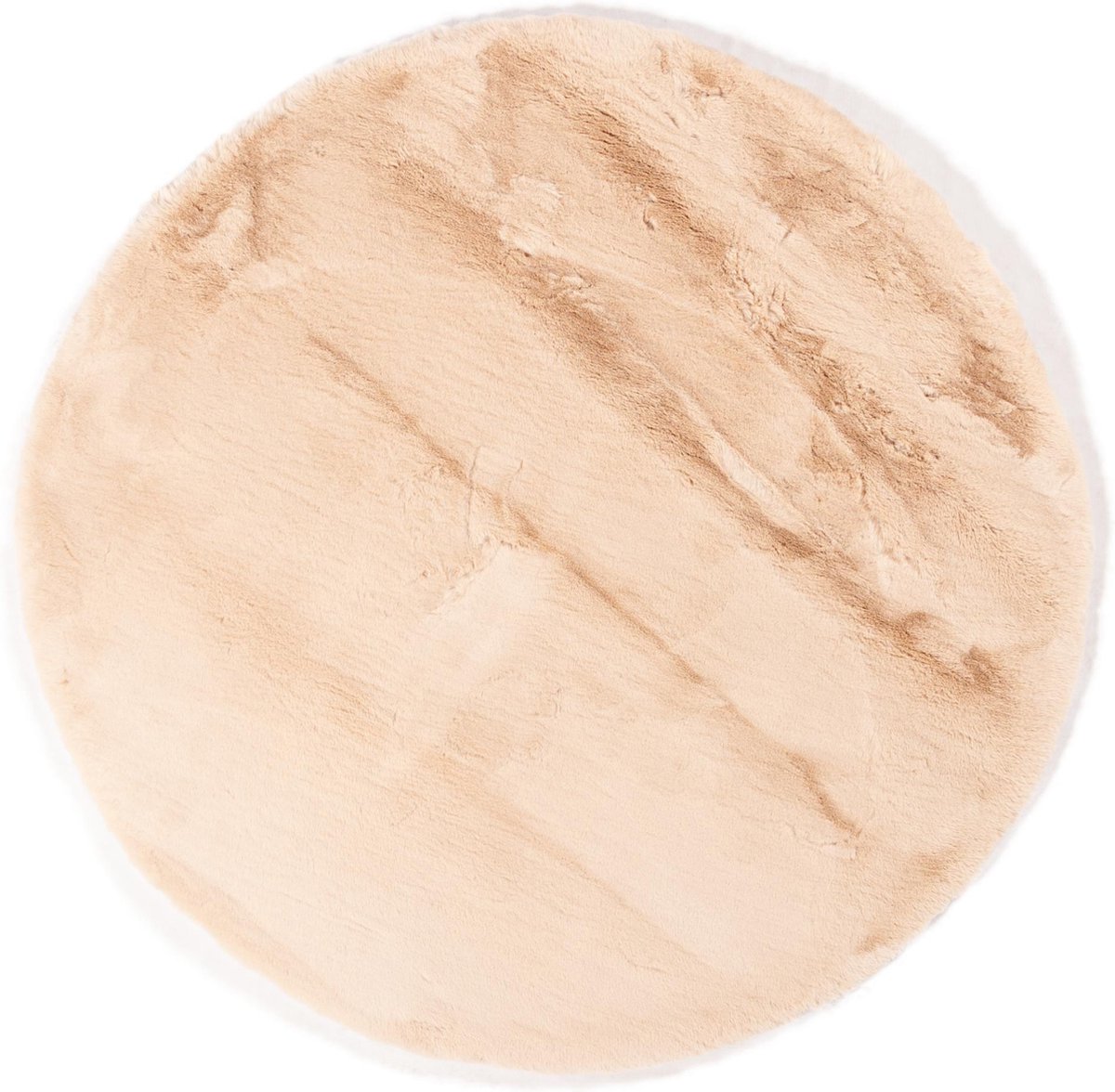 Hampton Soft Cream 12 - Rond hoogpolig vloerkleed