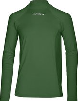 Masita | Thermoshirt Dames Lange Mouw Colshirt Skin Trainingsshirt Heren Kind Unisex 100% Polyester Sneldrogend - groen - XL