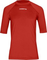 Masita | Sportshirt Heren Dames Ondershirt Ademend Vochtregulerend Trainingsshirt - RED - 128
