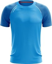 Masita | Sportshirt Heren Korte Mouw Licht Elastisch Ademend - Voetbalshirt Teamlijn Supreme - SKY BLUE - 128