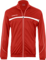 Masita | Trainingsjack Heren & Dames - Teamlijn Brasil - Steekzakken met Ritssluiting - RED/WHITE - 128
