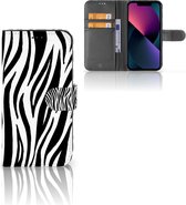 Beschermhoesje Geschikt voor iPhone 13 Smartphone Hoesje Zebra