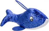 knuffel dolfijn junior 14 cm pluche blauw