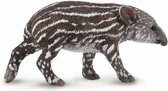 wilde dieren: Tapir kalf 6 cm donkerbruin/wit