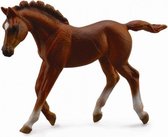 paarden: Engels volbloed 11 cm donkerbruin