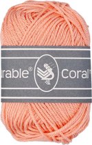 Durable Coral Mini 211 Peach - pendikte 2,5 - 3,5 mm. - 1 mini  bolletje van 20 gram - looplengte 50 m. - genoeg voor klein project