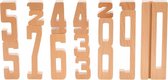 houten cijfers 15-delig