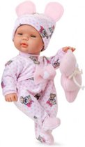 babypop Baby Smile meisjes 30 cm textiel/vinyl roze