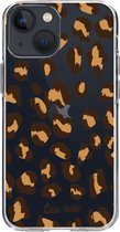 Casetastic Apple iPhone 13 mini Hoesje - Softcover Hoesje met Design - Leopard Print Print