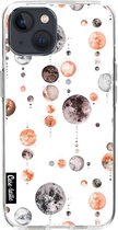 Casetastic Apple iPhone 13 Hoesje - Softcover Hoesje met Design - Moon Phases Print