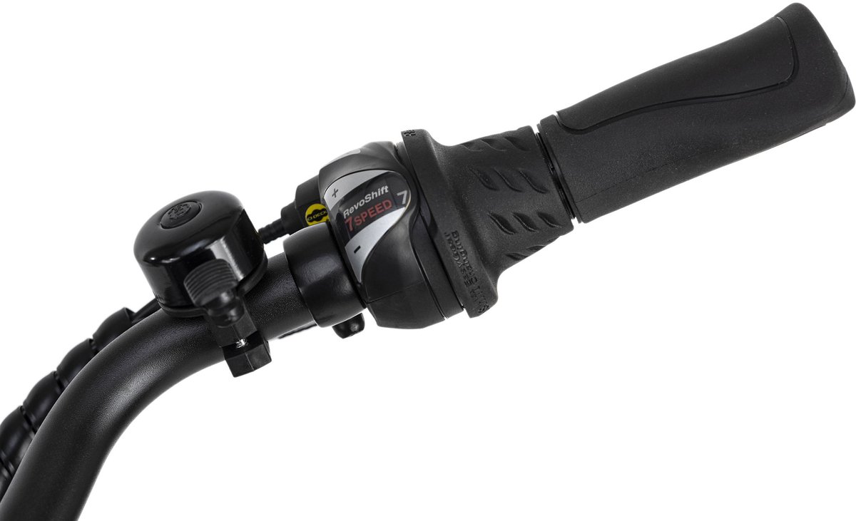 ADORE Versailles 28" E-Bike – Alu City Herren Pedelec, zwart, 250 Watt, Li-Ion 36V/10,4Ah, 7 versnellingen – foto 6