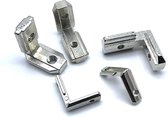 5x Aluminium Hoek Profiel 4040 Binnen Connector Verbinder Extrusie Inner Corner Backet