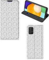 Telefoon Hoesje Geschikt voor Samsung Galaxy A03s Flipcase Stripes Dots