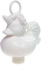 badeend Eenhoorn junior 15 cm wit