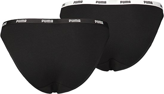 PUMA Iconic Bikini 2P Dames Slips - Zwart - Maat XL