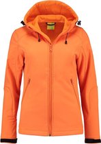 L&S Jas Capuchon Softshell Dames - Vrouwen - Oranje - S