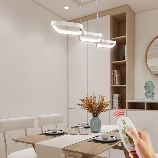 EETTAFEL LAMP - ZINAPS 30 W LED Hanglamp voor eettafel, dimbare in hoogte... bol.com