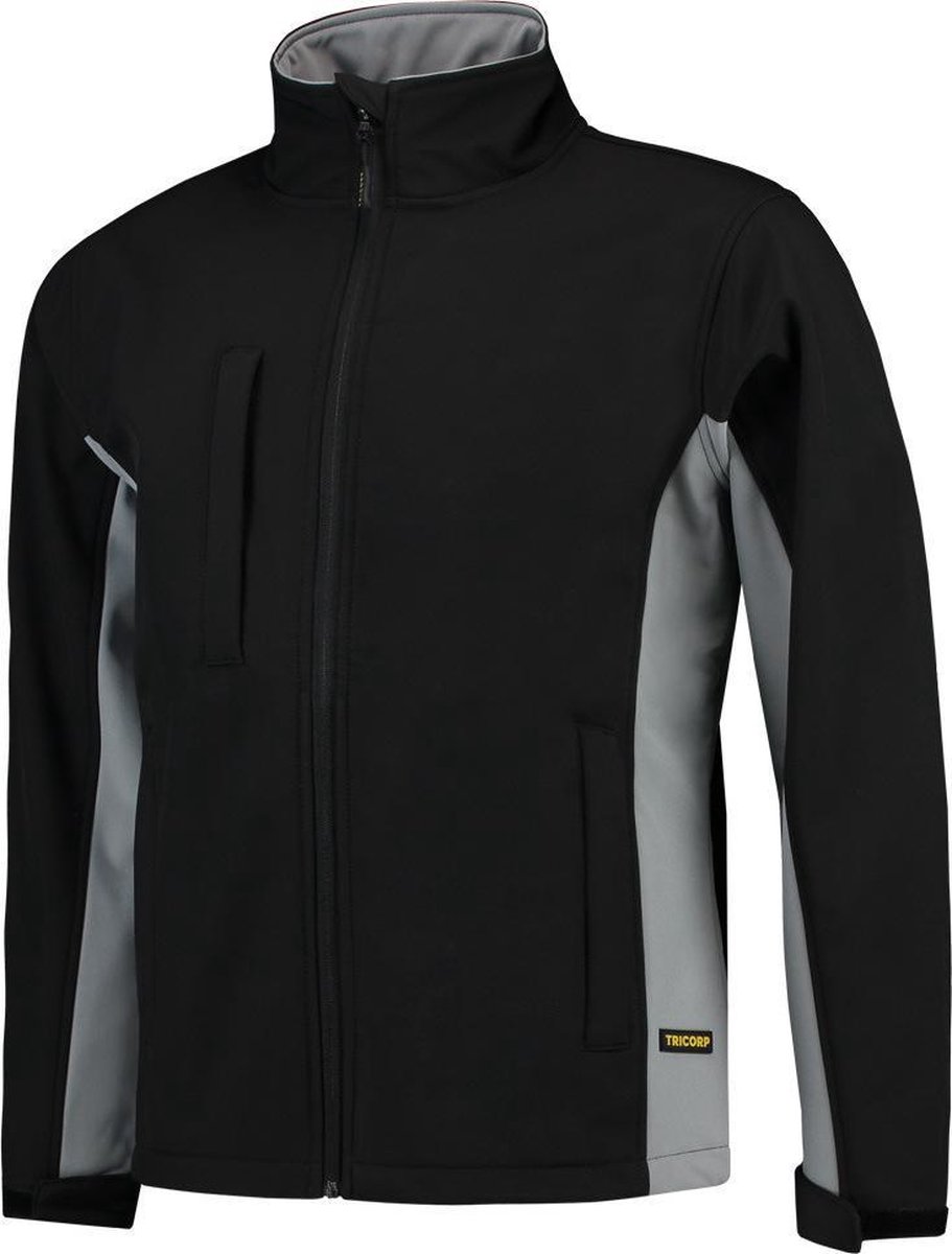 Tricorp Softshell Bicolor 402002 - Mannen - Zwart/Grijs - S