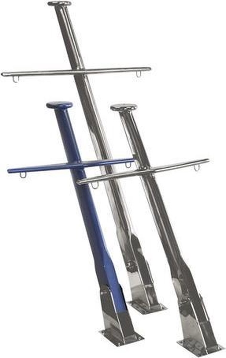 RVS Siermast de luxe 80 cm - matte uitvoering