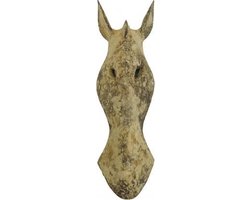 Zebra masker van hout H50  - retro - trendy