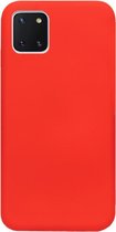 ADEL Siliconen Back Cover Softcase Hoesje Geschikt voor Samsung Galaxy Note 10 Lite - Rood