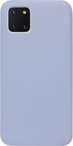ADEL Premium Siliconen Back Cover Softcase Hoesje Geschikt voor Samsung Galaxy Note 10 Lite - Lavendel Grijs
