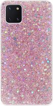 ADEL Premium Siliconen Back Cover Softcase Hoesje Geschikt voor Samsung Galaxy Note 10 Lite - Bling Bling Roze