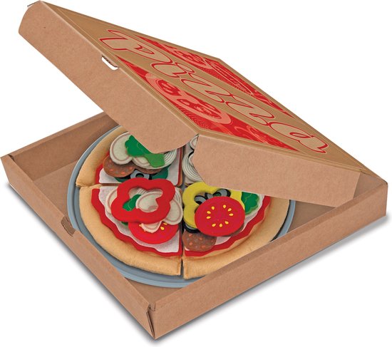 Afbeelding van het spel Melissa & Doug Speelset met vilten pizza