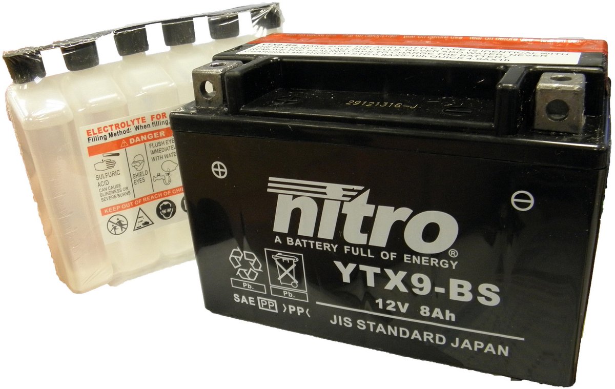 Accu ytx9-bs 8ah Nitro Piaggio Zip 4-T Centro