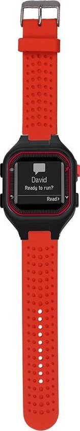Zwart Cyaan / Blauw siliconen horlogebandje geschikt voor de Garmin