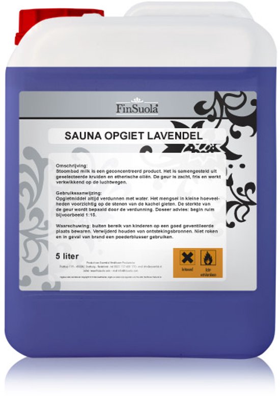 Finsuola Sauna opgietmiddel Lavendel 5 liter