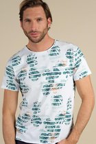 DEELUXE Gestreept T-shirt met bloemenZONIA Off White