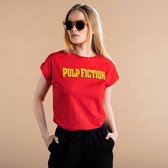 Dedicated - Visby Pulp Fiction - Unisex - T-shirt - Rood - M