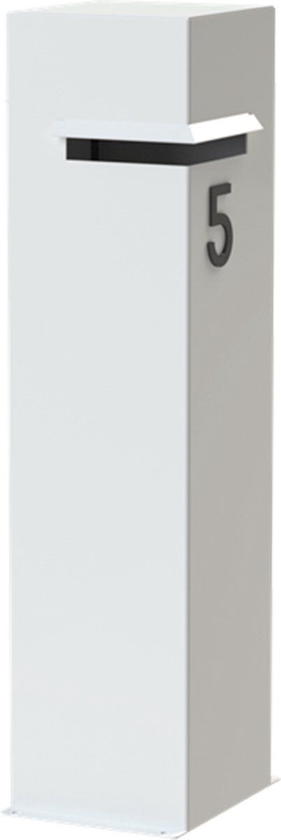 Adezz Ivar brievenbus van aluminium 35 x 35 x 120 cm