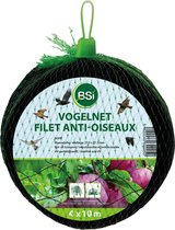 BSI - Vogelnet - Bescherming van planten, fruitbomen en vijver tegen ongewenste vogels - Afweer van vogels - Plantenbescherming - 4 x 10 m