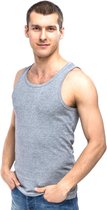 Top kwaliteit heren onderhemd - 100% katoen - Grijs - Maat XL