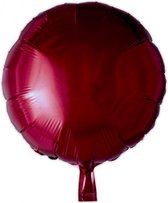 folieballon rond 45 cm bordeaux