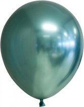 ballonnenset 30 cm chroom/groen 100-delig