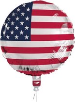 folieballon USA 45 cm rood/wit/blauw