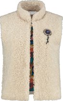 Pom Amsterdam Teddy Ivory Gilet Ecru  dames maat 36