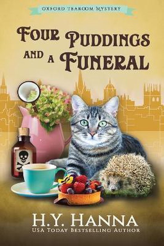 Oxford Tearoom Mysteries- Four Puddings and a Funeral (LARGE ... - cover